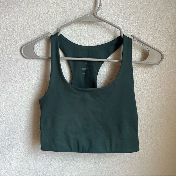 girlfriend collective Tops - Girlfriend Collective Crop Tank Forest Green